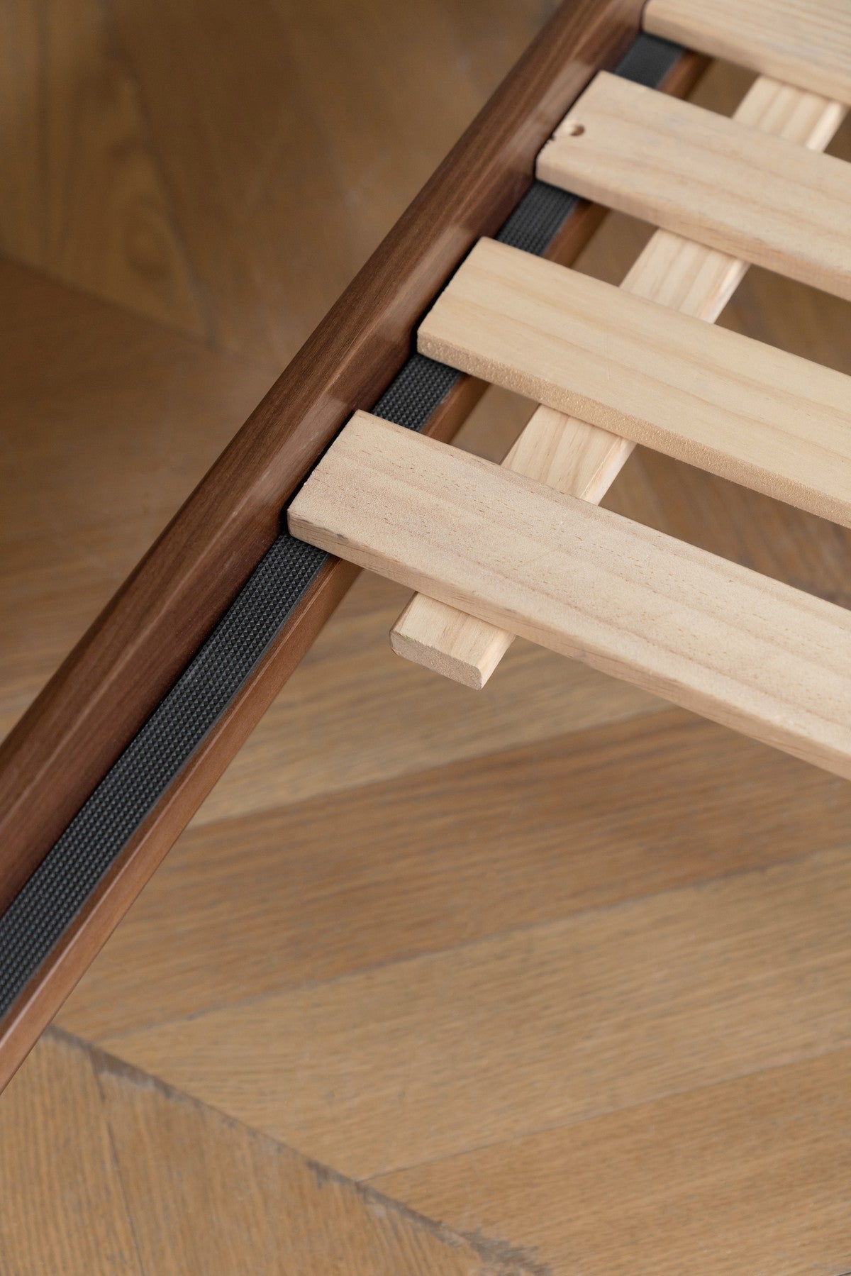 ユウ ウォールナット ナチュラル ダブルベッド 5