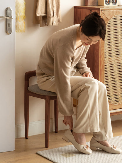 シティ レッドオーク ウォールナット色 スツール 6