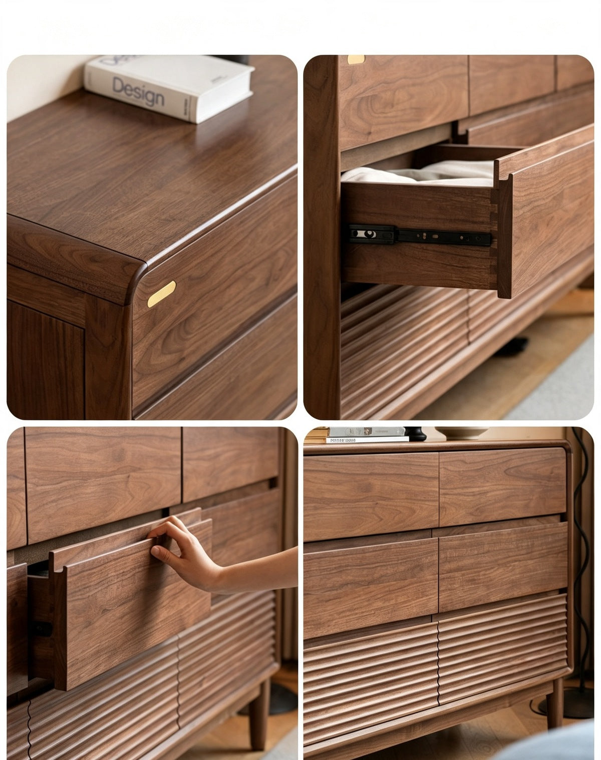ゲーテ ウォールナット ナチュラル チェスト 4
