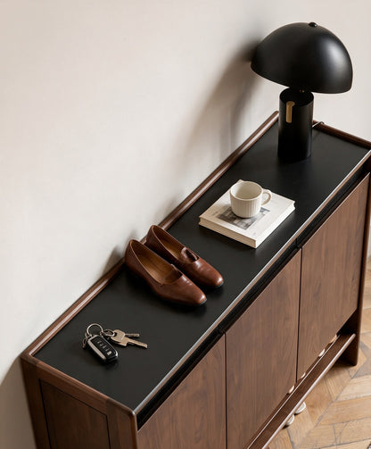 アオスタ ウォールナット ナチュラル シューズボックス 7