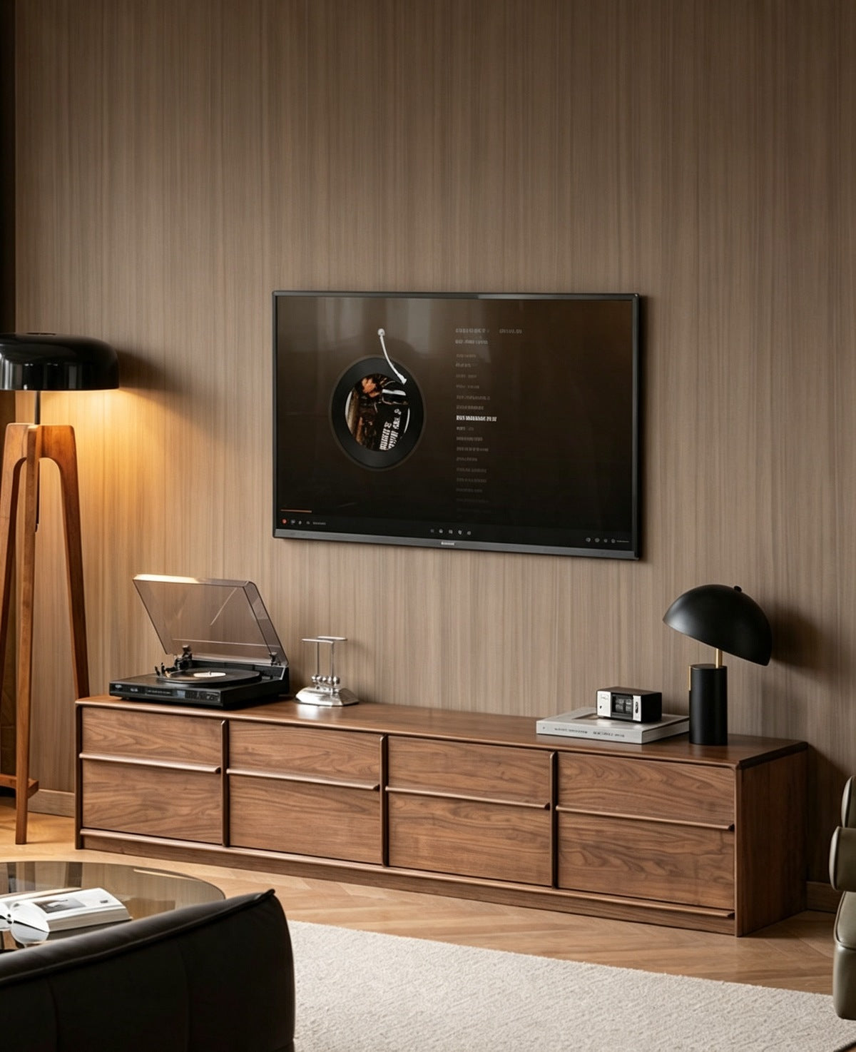 リッタイライン ウォールナット ナチュラル テレビボード 6