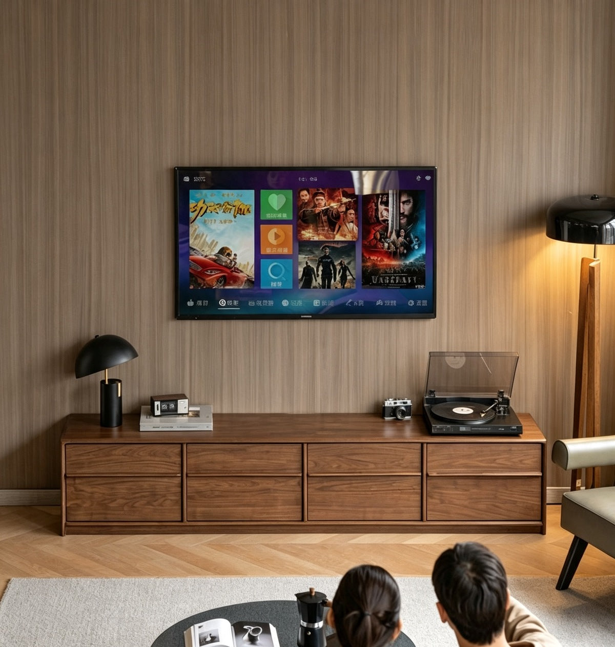 リッタイライン ウォールナット ナチュラル テレビボード 7