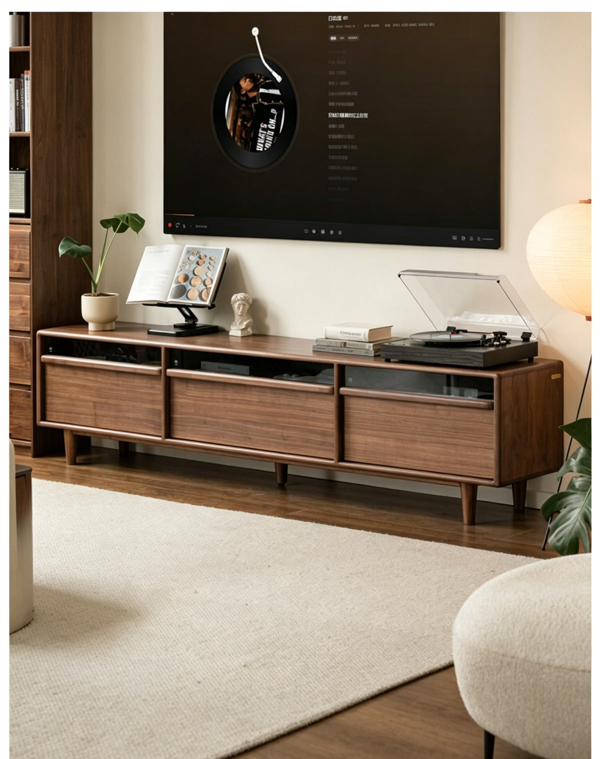リッタイライン ウォールナット ナチュラル テレビボード 3