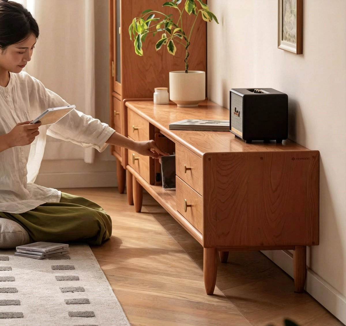サクラ チェリー ナチュラル テレビボード 3